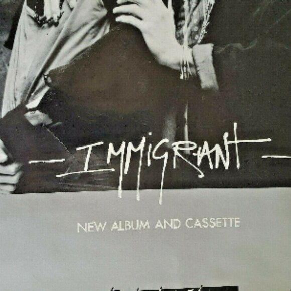 GENE LOVES JEZEBEL Immigrant Poster VINTAGE 1985 RARE New Wave Goth 30" x 20" - Picture 5 of 7